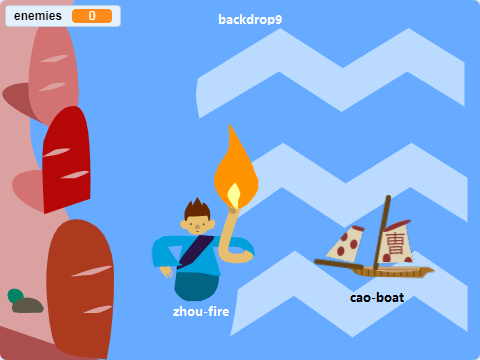 the Burning Red Cliff - Layout